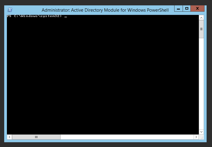Menu Uruchom jako administrator uzyte do startu modulu Active Directory