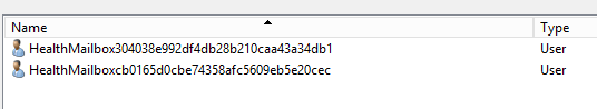 Active Directory odtwarzajace nowe obiekty HealthMailbox po restarcie uslugi