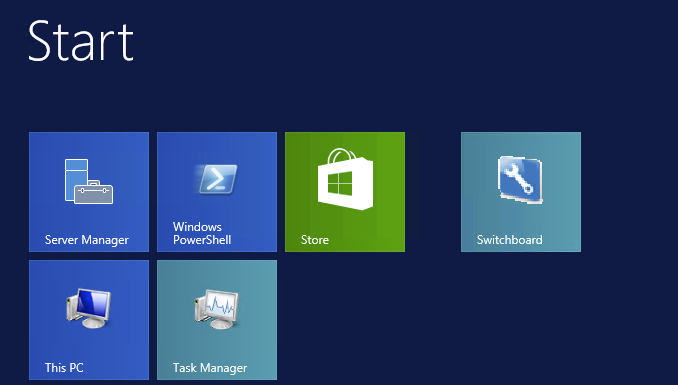 Switchboard znaleziony w wyszukiwarce Windows