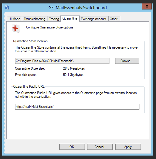 Przypomnienie o aktualizacji adresu URL kwarantanny GFI