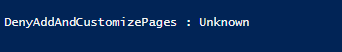 SharePoint Online custom script setting with status shown as Unknown
