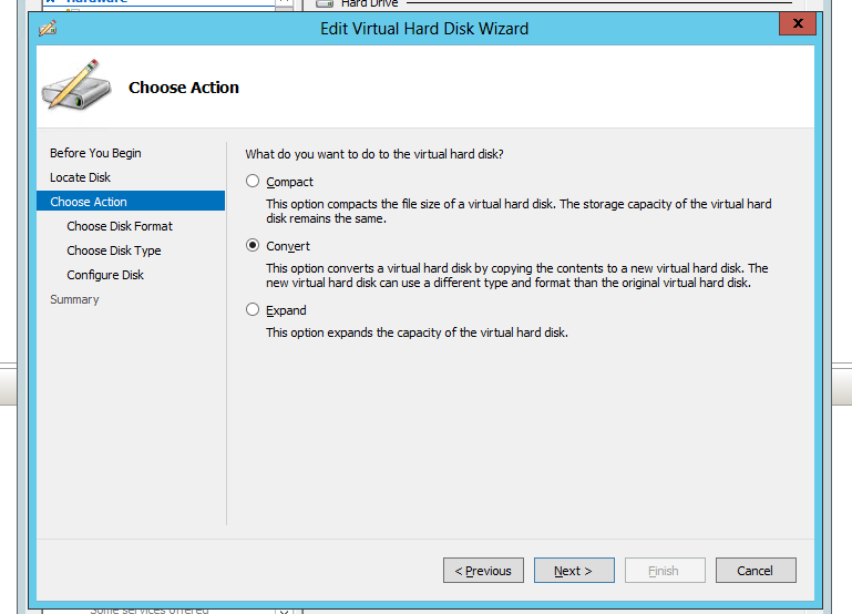 Hyper-V disk conversion failing when one VHD cannot be converted to VHDX