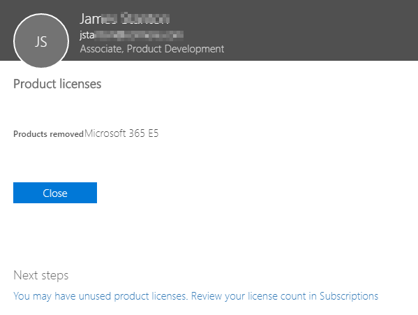 Wynik synchronizacji pokazujacy ponowne dopasowanie uzytkownika do Active Directory po UPN