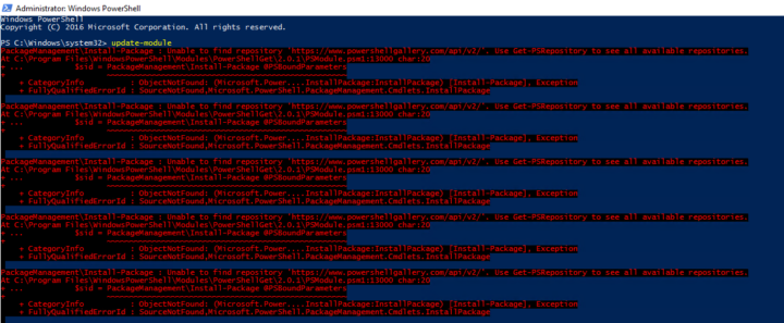 Update Module Packagemanagementinstall Package Unable To Find Repository Evotec 4013