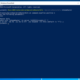 Move-ADDirectoryServerOperationMasterRole