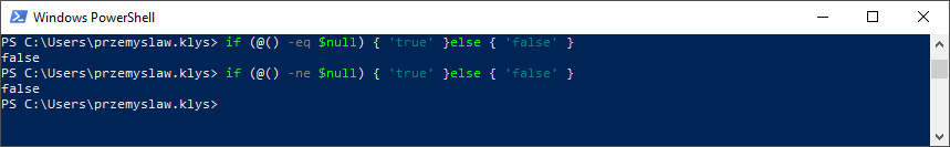 Fragment dokumentacji PSScriptAnalyzer opisujacy regule PossibleIncorrectComparisonWithNull