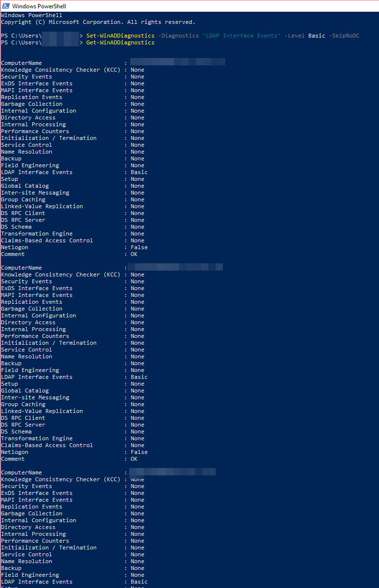 Weryfikacja Get-WinADDiagnostics dla diagnostyki LDAP