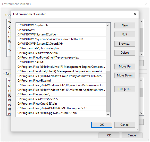 Komunikat o ponownym uruchomieniu Visual Studio Code po instalacji narzedzi GPG