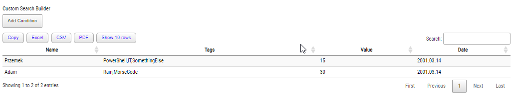PSWriteHTML table showing arrays and dates formatted correctly after using New-HTMLTableOption
