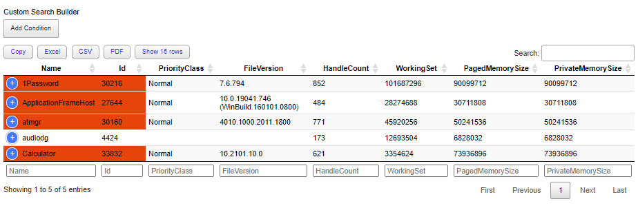 Out-HtmlView example using JavaScript datastore for fast interactive table rendering