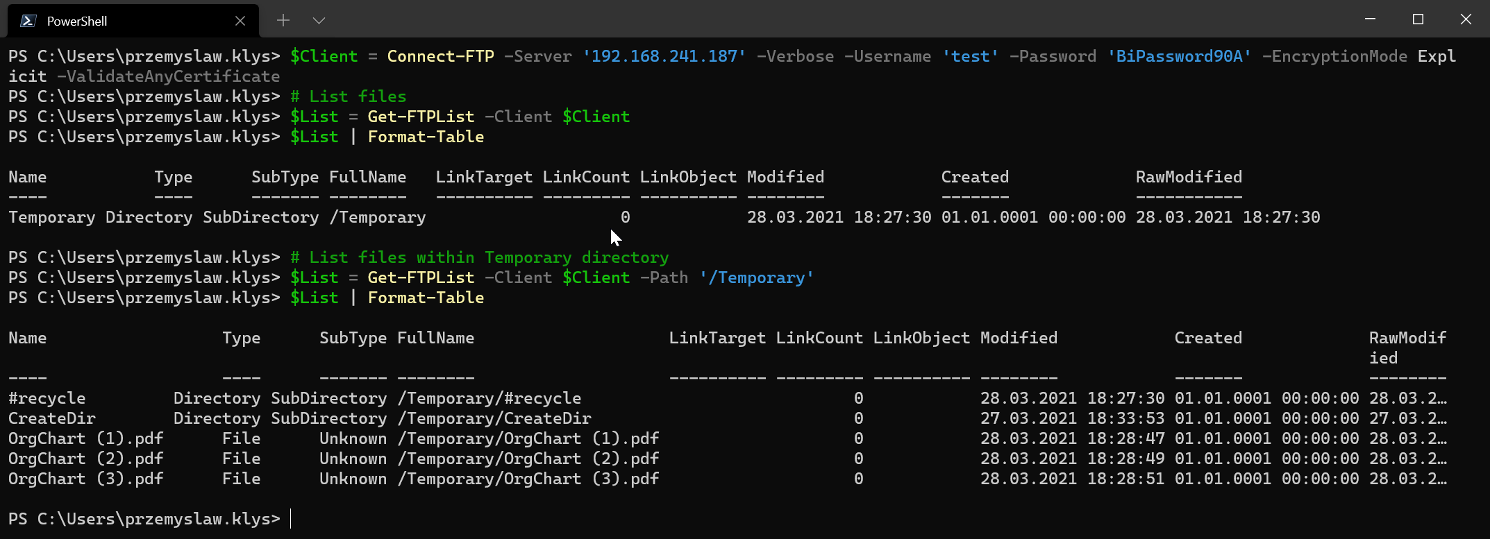 Easy Way To Connect To FTPS And SFTP Using PowerShell Evotec