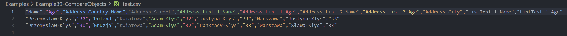 CSV output after ConvertTo-FlatObject expands nested properties into flat columns