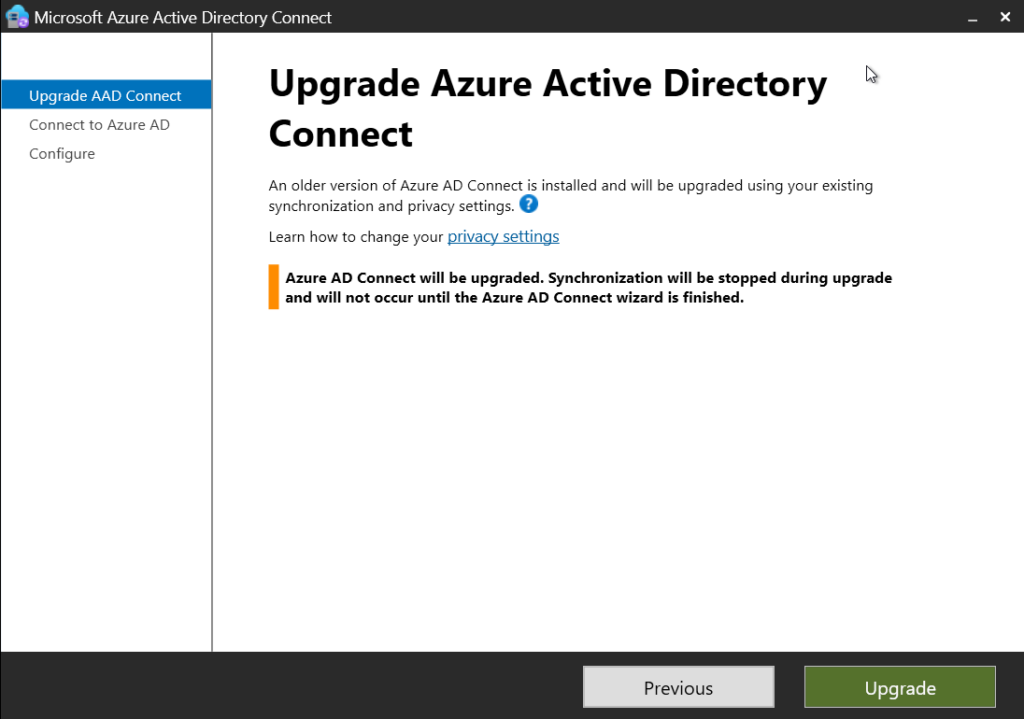 Azure AD Connect sign-in screen after rebooting with TLS 1.2 enabled